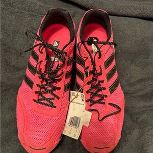 Adidas Adizero Adios Women's Bright Pink and Black Athletic Shoes